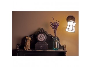 Bílá nástěnná tiffany lampa Joanne - 17*12*23 cm E14/max 1*40W