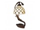Krémová stolní lampa Tiffany Millie - 28*20*41 cm E14/max 1*25W Clayre & Eef
