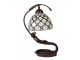 Krémová stolní lampa Tiffany Millie - 28*20*41 cm E14/max 1*25W Clayre & Eef
