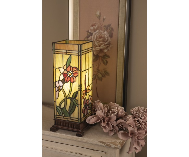 Stolní lampa Tiffany Cappa - 18*45 cm 1x E27 / Max 40W Clayre & Eef