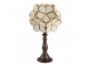 Béžová stolní lampa Tiffany Bloom - 21*21*38 cm E14/max 1*25W Clayre & Eef