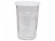 Sklenička s dekorem a víčkem French glass - Ø9,5*14 cm / 0,5l Chic Antique