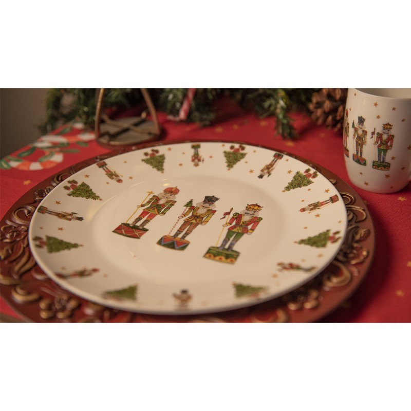 Porcelánový vánoční hrnek s Louskáčky Happy Little Christmas - 12*8*10 cm / 300 ml Clayre & Eef Porcelánový vánoční hrnek s Louskáčky Happy Little Christmas - 12*8*10 cm / 300 ml Clayre & Eef