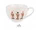 Porcelánový šálek s podšálkem s Louskáčky Happy Little Christmas - 12*9*6 cm / Ø 14*2 cm / 200 ml Clayre & Eef