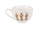 Porcelánový šálek s podšálkem s Louskáčky Happy Little Christmas - 12*9*6 cm / Ø 14*2 cm / 200 ml Clayre & Eef