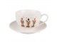 Porcelánový šálek s podšálkem s Louskáčky Happy Little Christmas - 12*9*6 cm / Ø 14*2 cm / 200 ml Clayre & Eef