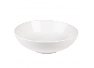 Bílo-béžová miska na polévku Beillo - Ø 18*5 cm / 500ml