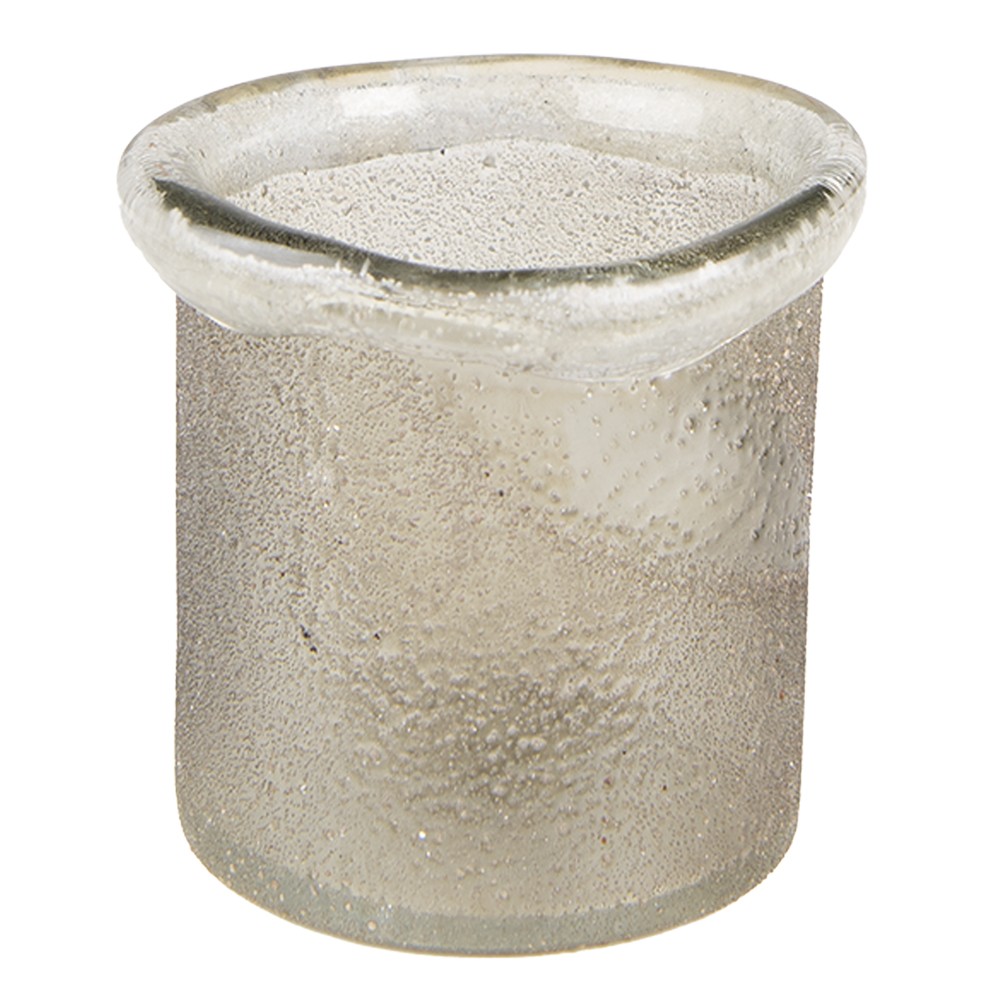 Zelený skleněný svícen na čajovou svíčku - Ø 9*9 cm Clayre & Eef Zelený skleněný svícen na čajovou svíčku - Ø 9*9 cm Clayre & Eef