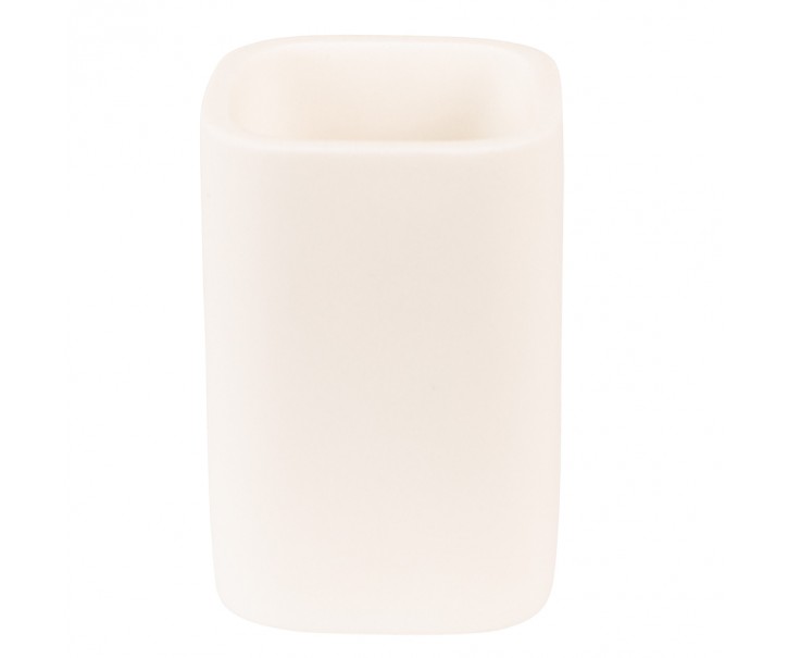 Keramický držák na zubní kartáček Dao - 7*7*10 cm Clayre & Eef
