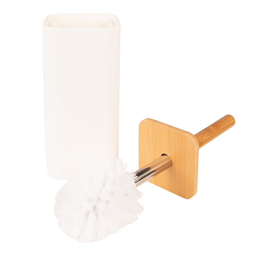 Keramický WC držák na kartáč Dao - 9*9*34 cm Clayre & Eef Keramický WC držák na kartáč Dao - 9*9*34 cm Clayre & Eef