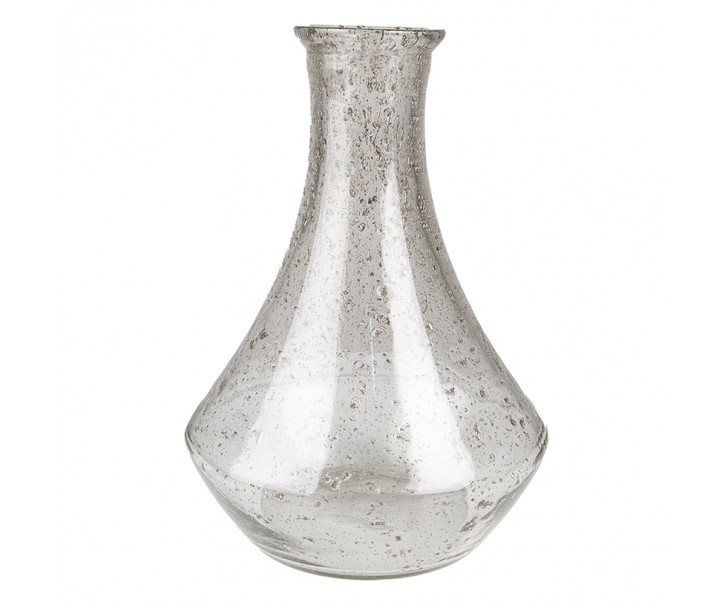 Skleněná transparentní foukaná váza Sandy - Ø 22*30 cm Clayre & Eef
