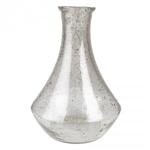 Skleněná transparentní foukaná váza Sandy - Ø 22*30 cm