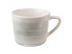 Šedo-zelený keramický šálek s podšálkem Groa - 11*8*6 cm / Ø 14*1 cm / 200 ml Clayre & Eef