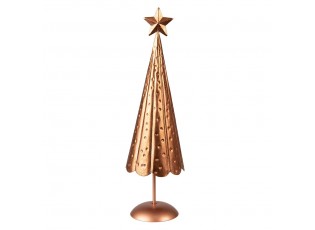 Měděný antik kovový vánoční stromek - Ø 11*38 cm