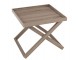 Hnědý dřevěný odkládací stolek s podnosem Butlertray - 52*52*46cm J-Line by Jolipa