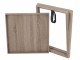 Hnědý dřevěný odkládací stolek s podnosem Butlertray - 52*52*46cm J-Line by Jolipa
