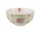 Zelená porcelánová miska s květy a ptáčkem Cheerful Birdie - Ø 14*7 cm/ 500ml Clayre & Eef