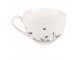 Porcelánový šálek s podšálkem s květinami Flora And Fauna - 12*9*6cm / 200ml Clayre & Eef