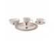 Porcelánový dezertní talíř s jelenem Cosy Lodge - Ø 20cm Clayre & Eef
