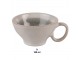 Šedo-zelený keramický šálek s podšálkem - 10*8*5 cm / Ø 14*1 cm / 100 ml Clayre & Eef