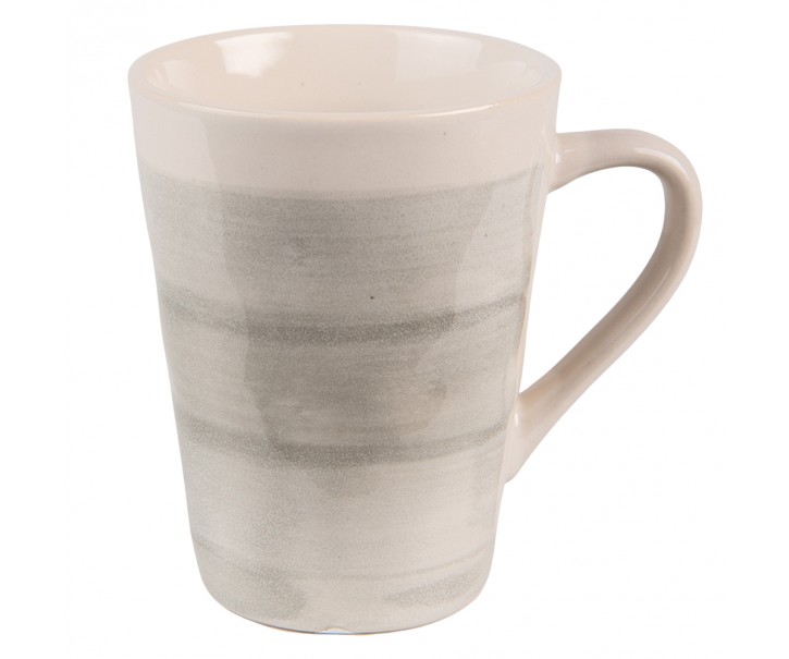 Šedo-zelený keramický hrnek Groa - 12*8*12 / 400 ml Clayre & Eef