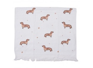 Kuchyňský froté ručník s jezevčíkem Dachshund Love - 40*66 cm