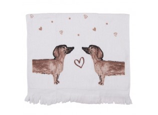 Kuchyňský froté ručník s jezevčíky Dachshund Love - 40*66 cm