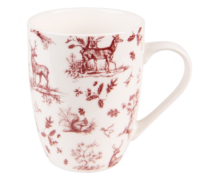 Porcelánový hrnek Pretty Forest - 12*8*10 cm / 300 ml Clayre & Eef