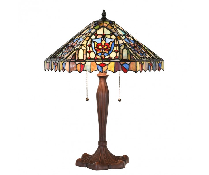Stolní lampa Tiffany Aubrie - 47x60 cm E27/max 2x60W Clayre & Eef