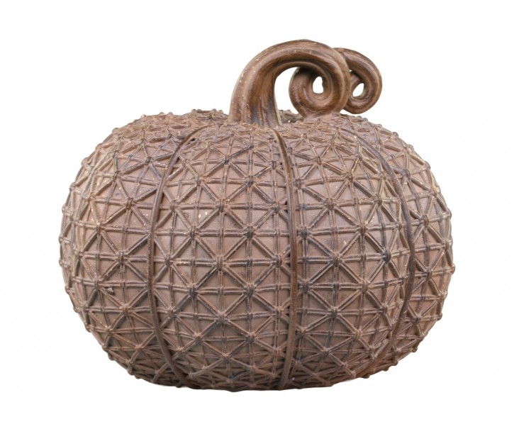 Hnědá latté antik dekorace dýně Pumpkin antique L - Ø 20*18 cm Chic Antique