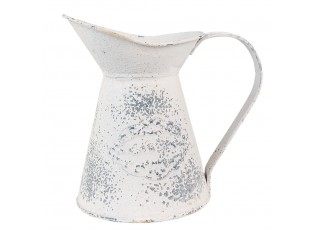 Béžový dekorační plechový džbán Fun Antique - 17*11*17 cm