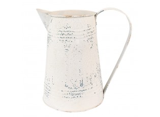 Béžový antik dekorační plechový džbán Fun Antique - 22*14*21 cm