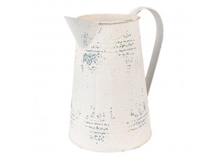 Béžový antik dekorační plechový džbán Fun Antique - 22*14*21 cm