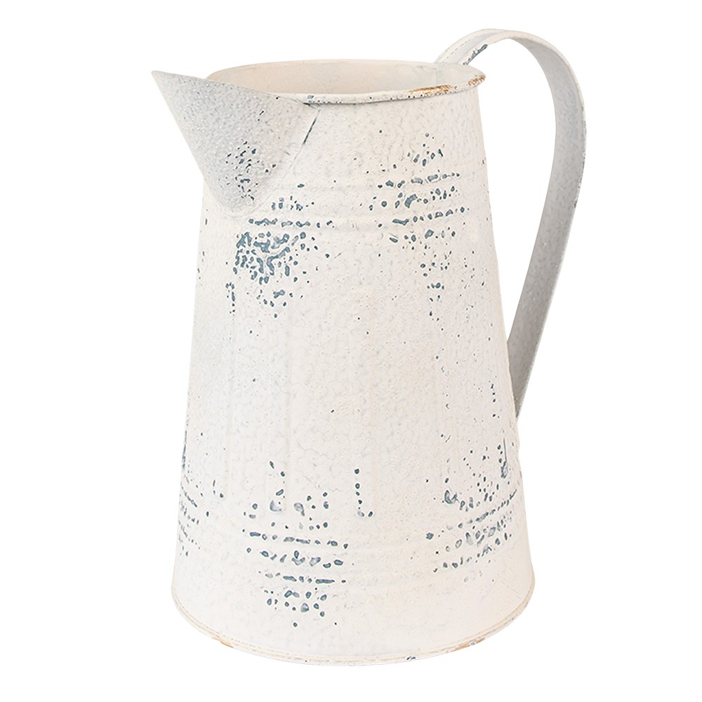 Béžový antik dekorační plechový džbán Fun Antique - 22*14*21 cm Clayre & Eef Béžový antik dekorační plechový džbán Fun Antique - 22*14*21 cm Clayre & Eef