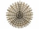 Champagne papírová hvězda Vintage s glitry - 39cm Chic Antique