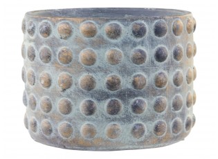 Opálovo-zlatý cementový obal na květináč Noyon - Ø 16,5*12,5cm