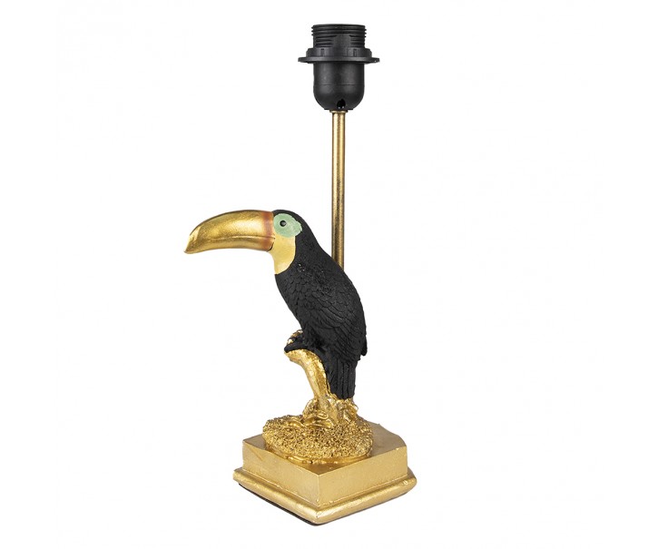Zlato-černá noha stolní lampy Toucan gold - 14*10*31 cm Clayre & Eef