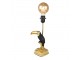 Zlato-černá noha stolní lampy Toucan gold - 14*10*31 cm Clayre & Eef