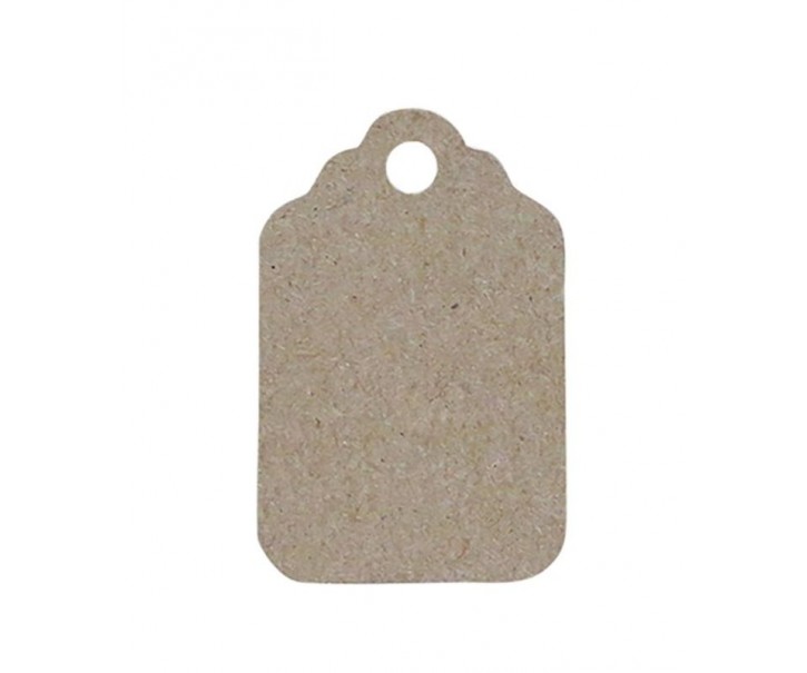 100ks hnědá papírová cedulka/ visačka - 3*5 cm Chic Antique