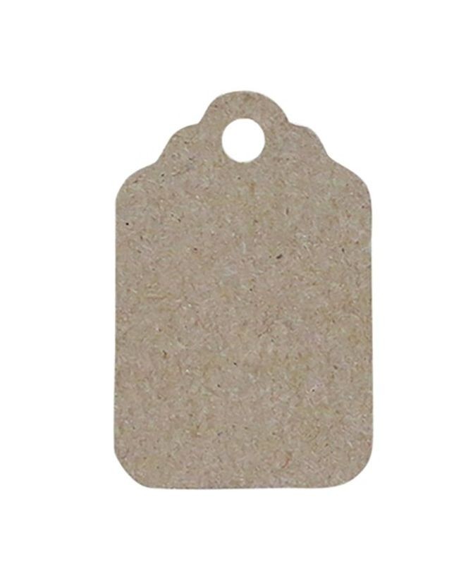 100ks hnědá papírová cedulka/ visačka - 3*5 cm Chic Antique 100ks hnědá papírová cedulka/ visačka - 3*5 cm Chic Antique