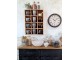 Dekorační dřevěný box/ polička s 12ti přihrádkami Grimaud - 54*40*5cm Chic Antique