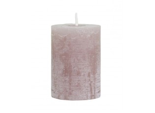 Taupe široká svíčka Macon Rustic taupe - Ø 7*10cm/ 40h