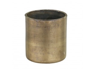 Bronzový antik svícen na úzkou svíčku s magnetem Mao - Ø 2*2,5cm