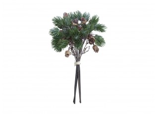 Vánoční zelená větvička se šiškami Fir Branch - 30cm