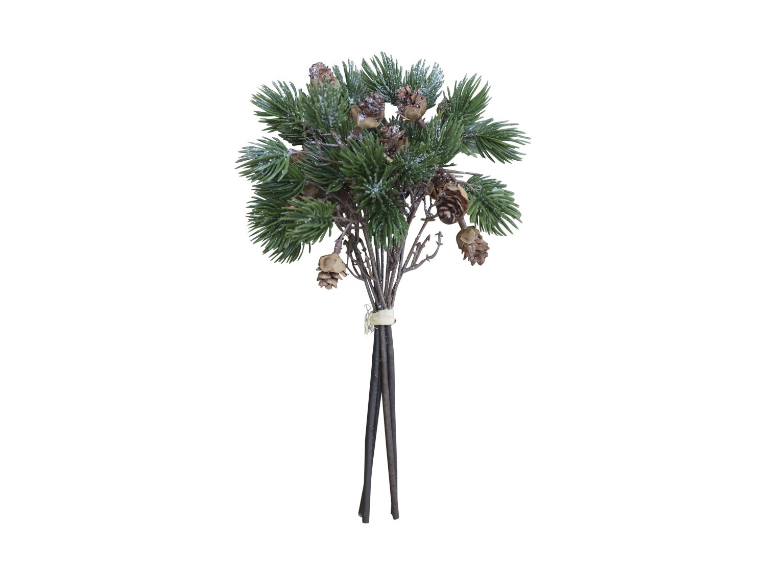 Vánoční zelená větvička se šiškami Fir Branch - 30cm Chic Antique Vánoční zelená větvička se šiškami Fir Branch - 30cm Chic Antique