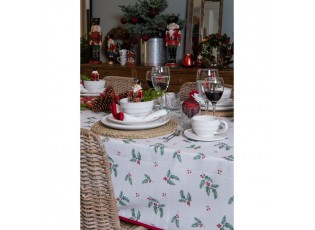Papírové ubrousky s jelenem a cesmínou Holly Christmas - 33*33 cm (20ks)