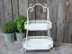 Krémový antik kovový 2-patrový etažér Edgio - 38*25*54 cm Chic Antique