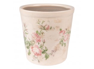 Keramický obal na květináč s růžemi Rossia M - Ø15*14 cm