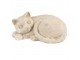 Béžová antik dekorace kočka - 25*15*12 cm Clayre & Eef