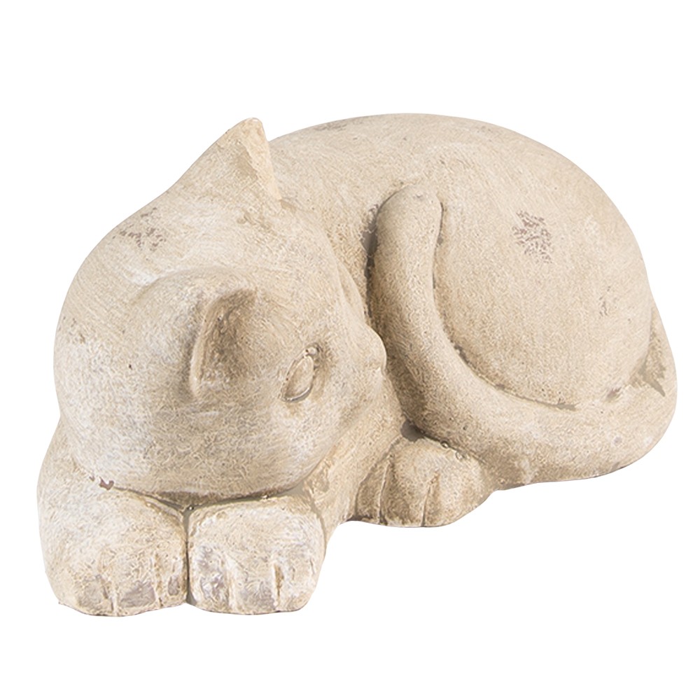 Béžová antik dekorace kočka - 25*15*12 cm Clayre & Eef Béžová antik dekorace kočka - 25*15*12 cm Clayre & Eef